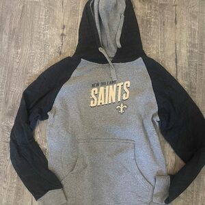 Women’s New Orleans Saints Gray and Black Hoodie